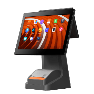 Terminal POS de Escritorio / Pantalla 15.6" Full HD (1920x1080) / Impresora Térmica 80mm 250mm/s / Android OS / 4GB RAM + 64GB / WiFi Dual Band