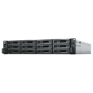 Unidad de Expansión RX1223RP | 12 Bahías HDD/SSD SATA 3.5" o 2.5" | Fuente de Alimentación Redundante | Compatible con Synology DSM | Plug-and-Play.