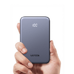 Power bank Ultradelgado 10000mAh / 20W Máximo / Puerto USB-C PD3.0 PPS / Puerto USB-A 22.5W / Batería Polímero de Litio / Pantalla Digital / Carga Rápida 3 Horas / Protocolos Múltiples / Protección