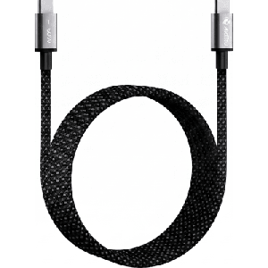 Cable de Carga USB-C a C 1.5 Metros (4.92 Pies) / Tecnología GaN (Nitruro de Galio / Fast-Charging / Potencia 60W / Velocidad Transferencia 480 Mbps / Material Nylon / Conector Aluminio Anodizado