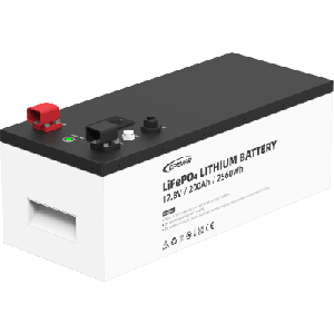 Batería de litio LiFeO4 12.8Vcc, 200Ah, 2.56Kwh, Pantalla LCD para Monitoreo Local, Carcasa Metálica