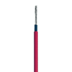 Cable Fotovoltaico Rojo / Cobre Estañado / 6 mm² (10 AWG) / 2000V / Rollo 25m / UL 4703 y TUV