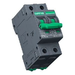 Protección Térmica/ Interruptor 2P, 16 A, Corriente Directa 800 Vcc para Aplicación Fotovoltaica Montaje Riel DIN