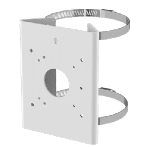 Soporte para Poste Serie 35 / Material Aluminio + Acero Inoxidable / Capacidad de Carga Máxima 4 kg / Compatible con Accesorios Honeywell / Para Cámaras de Seguridad Exteriores