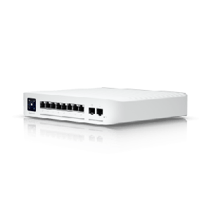 UniFi Switch Empresarial Capa 3 de 8 Puertos PoE 802.3af/at 2.5G + 2 Puertos 1/10G SFP+, 120W, Pantalla Informativa
