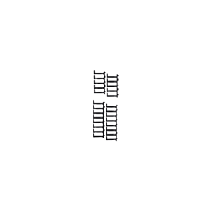 Kit de Dedos Para Administración de Cables en Gabinetes FlexFusion™ Light, de 48 UR, Dedos de 100 mm de Longitud, Color Negro