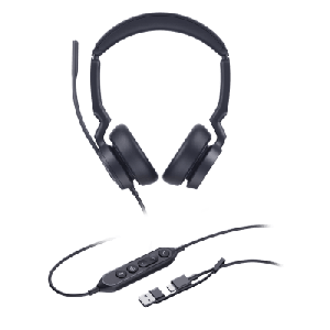 Diadema Alámbrica Yealink UH46 Dual USB-C/A Certificada con Microsoft Teams