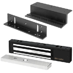 Kit Para Control de Acceso Incluye Chapa Magnética de 600 Lbs / Montaje En Z y L / Uso Interior / Certificación UL / Color Negro / Diseño Elegante