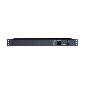 PDU ATS (Fuente Redundante Auto-transferible) Medible, Para Distribución de Energía, 2 Entradas 120 Vca NEMA5-15P, Con 10 Salidas NEMA 5-15R, Horizontal 19in, 1UR