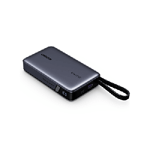 Power Bank 20000mAh / 67W USB-C con Cable Integrado / 1C1A / PD3.0 PPS QC4.0 / Batería 72Wh Li-ion 21700 / Carga Rápida 65W / PC+ABS V-0