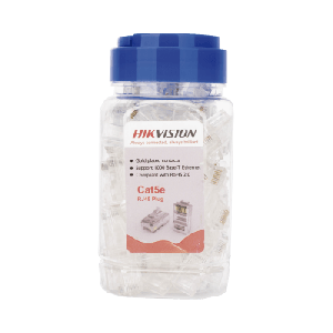 Bote con 100 Piezas de Plug Modular RJ45 / Cat 5e / Chapado en Oro a 15 Micras / Sin Blindaje / Facil Instalación / Uso Interior / Soporta Norma TIA-568B / Cumple con RoHS 2.0