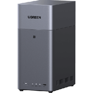 NAS UGREEN NASync DH2300 / Procesador RK3576 / 4GB / 32GB eMMC / 2 Bahías SATA / JBOD-Basic-RAID 0-RAID 1 / Puerto HDMI 4K / 1 GbE / USB 3.2 Gen 1 Type-C / Detección NFC