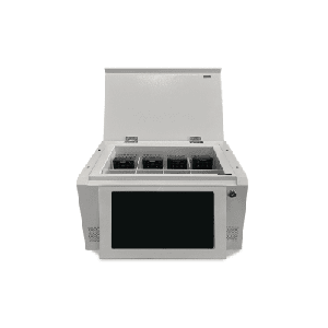 Estación de Descarga para Cámaras Corporales | 8 Canales de Conexión | Descarga Simultanea | Pantalla Táctil | Almacenamiento Hasta 12TB | Carga y Copia de Seguridad Automática | Compatible con Body Cam XMR-R3.