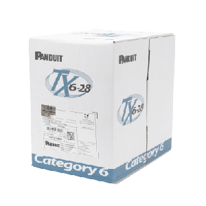 Bobina de Cable UTP 305 Metros (1000 Pies) de Cobre TX6-28Æ, Gris, Categoría 6, Diámetro Reducido (28 AWG), CM/LSZH, de 4 Pares