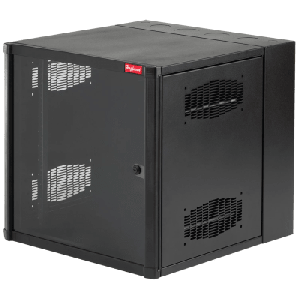 Gabinete AccessPlus de 26 UR Montaje en Pared de 19in, Rieles Numerados y Roscados #10-32, Puerta con Ventana de Seguridad, 600 mm de Ancho, 762 mm de Profundidad, Color Negro
