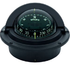 Brújula de Navegación Marítima Ritchie F-83 / Montaje Flush / CombiDial 3" (76 mm) / Iluminación NiteVu Verde / DirectiveForce Magnets / Construcción Compuesta Alta Temperatura / 100% Reparable