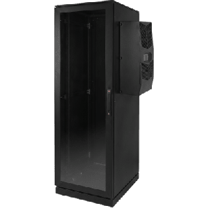 Gabinete de Telecomunicaciones ProLine V/D, 700 mm de Ancho, 800 mm de Profundidad, Compatible Con Aire Acondicionado Tipo G28, 42 UR, Color Negro
