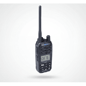 Radio Portátil Marino VHF / Sumergible IP67 / Luz Activada por Agua / NRC Reducción de Ruido / Dual-Watch / 5W / FM (F3E)