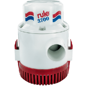Bomba de Achique Sumergible Rule 14A / 3,700 GPH / 12V CD / Motor de Alta Eficiencia / Ejes de Acero Inoxidable / Protección Térmica TCO / Certificación CE e ISO 8849