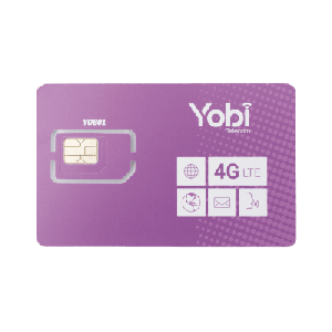 SIM Yobi para dispositivos móviles 3G/4G con recarga de 3.5GB cada mes durante 1 año de servicio (solo datos)