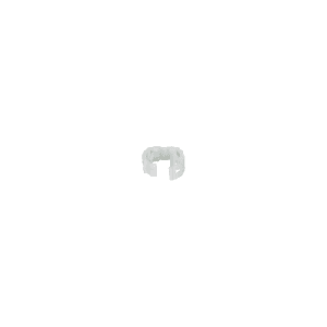 Kit de 25 Clips de Identificación Para Patch Cords, Compatible con Diámetros de 4.7 a 7.8 mm (0.19 a 0.31 Pulgadas), Color Blanco