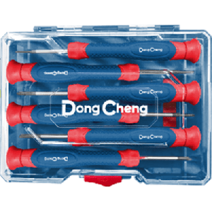 Juego de Desarmadores de Precisión 6 Piezas / Puntas Planas y Phillips / Mangos Ergonómicos Antideslizantes / Acero CR-V / Estuche Organizador