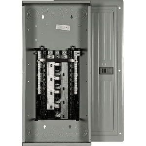 Centro de carga monofásico 1 Fase, 3 Hilos para interruptores QP, de 30 polos - 48 Circuitos, 120/240vca, Barras de aluminio 200 Amp, Nema 1, uso interior. Incluye tapa.