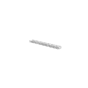 Charola Wire Basket de 12 in (304 mm) de Ancho, 6 in (152 mm) de Alto, 3 m de Largo, Hasta 626 Cables Cat6, Color Negro