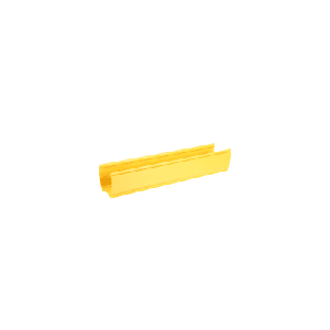 Canaleta FiberRunner™ 4X4, de PVC Rígido, Color Amarillo, 3 m de Largo