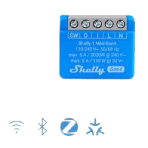 Mini Interruptor inteligente con Wi-Fi 2.4 / contacto seco /1 canal 8A, 110 - 240V / compatible con asistentes de voz