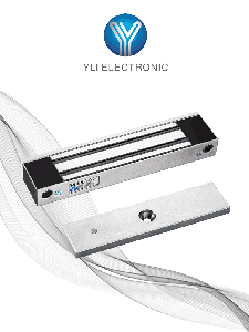 YLI YM350WS - Cerradura Magnética para Control de Acceso / Fuerza de Sujeción de 350 kg (800 lb) / Para puertas de madera, vidrio y metálicas / IP68 para uso exterior e interior