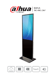 DAHUA LDV55-SAI400TK - Totem de señalización digital de 55" con pantalla Touch Screen. Resolución 4K, 178° de visualización.
