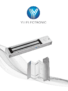 YLI YM180NLEDPACK - Paquete de Cerradura Magnética YM180NLED y Soporte de Fijación tipo ZL / Fuerza de Sujeción 180kg (350LB) / Para puertas de madera, vidrio y metálicas