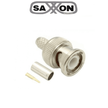 SAXXON PSUBR08 - Bolsa de 10 Conectores BNC Macho para Apretar/