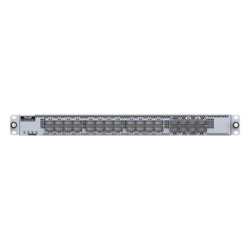 Switch Data Center / 24 Puertos QSFP56 200GE + 8 QSFP-DD 400GE / 16.0 Tbps / 5350 Mpps / RDMA RoCEv2 / Capa 3 Spine-Leaf VXLAN EVPN / 1 RU Hot-Swap