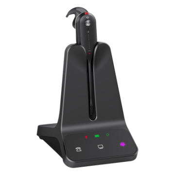 Auricular Inalámbrico DECT / Alcance 185 m (606.9 ft) / Cancelación de Ruido Acoustic Shield / Multidispositivo PC y Teléfono IP / 8 Horas de Conversación